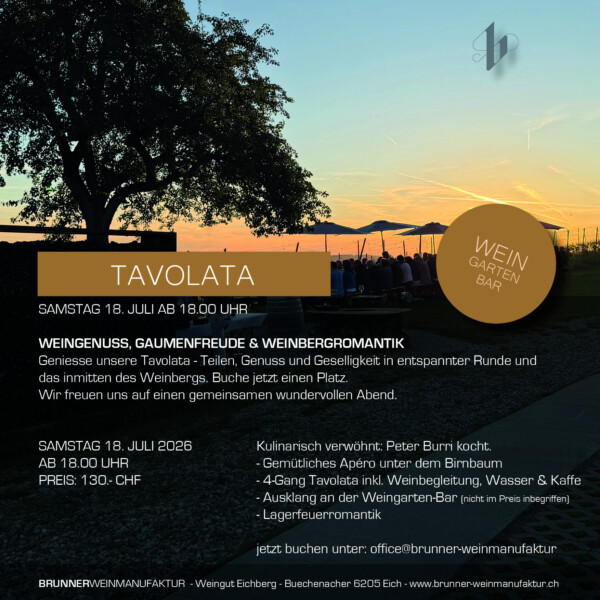 Tavolata 18. Juli 2026